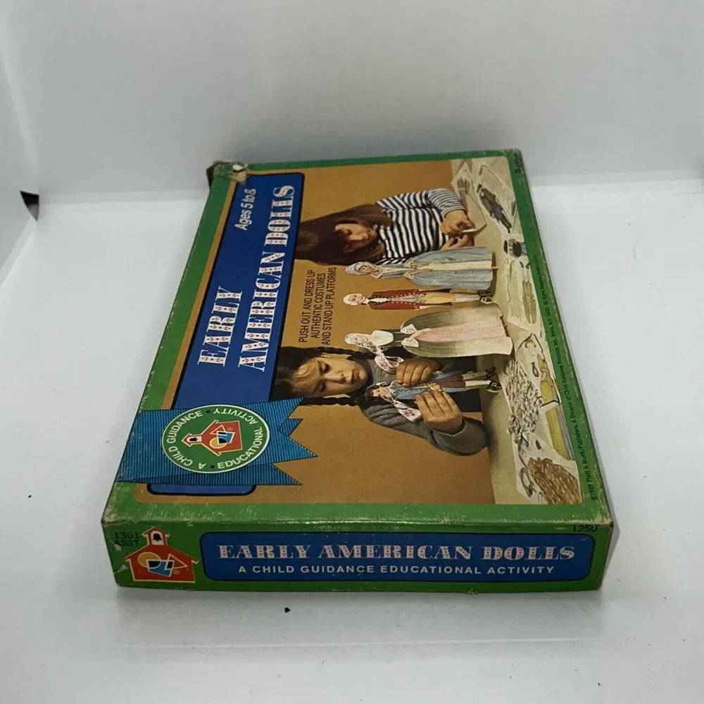 Vintage Questor Early American Paper Dolls Set 1969 -‎ Used